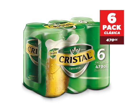 Cristal Lata Pack x6 470cc