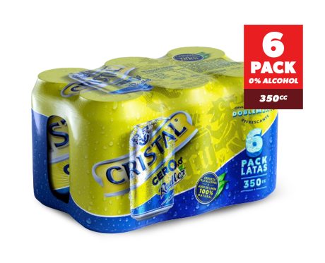 Cristal Radler Cero.0 Pack Lata 350cc