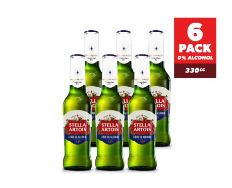 Stella Artois Sin Alcohol Pack x6 330cc