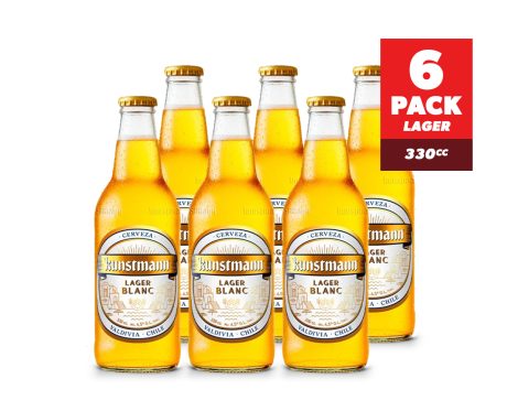 Cerveza Kunstmann Lager Blanc Pack x6 330cc
