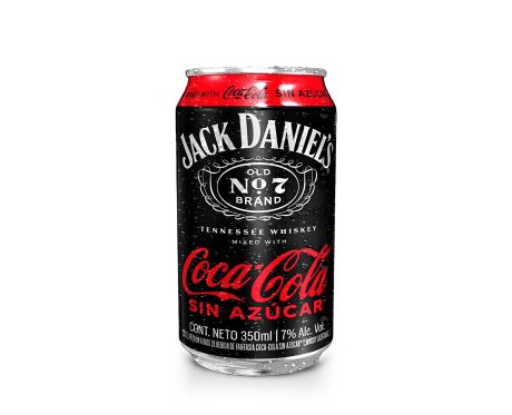 Whisky Jack Daniels & Coca Cola Zero Lata 350cc